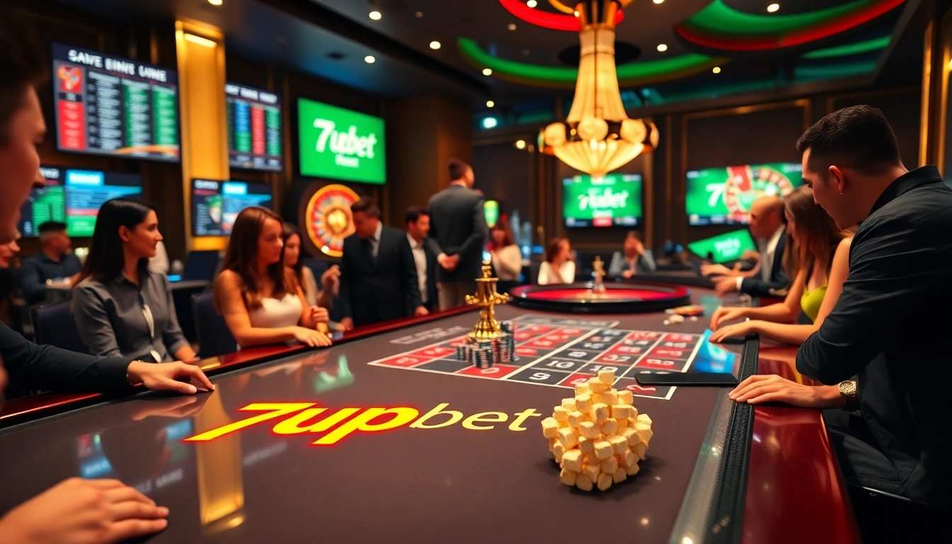 Experience the thrill of betting with 7upbet at a premium casino table.