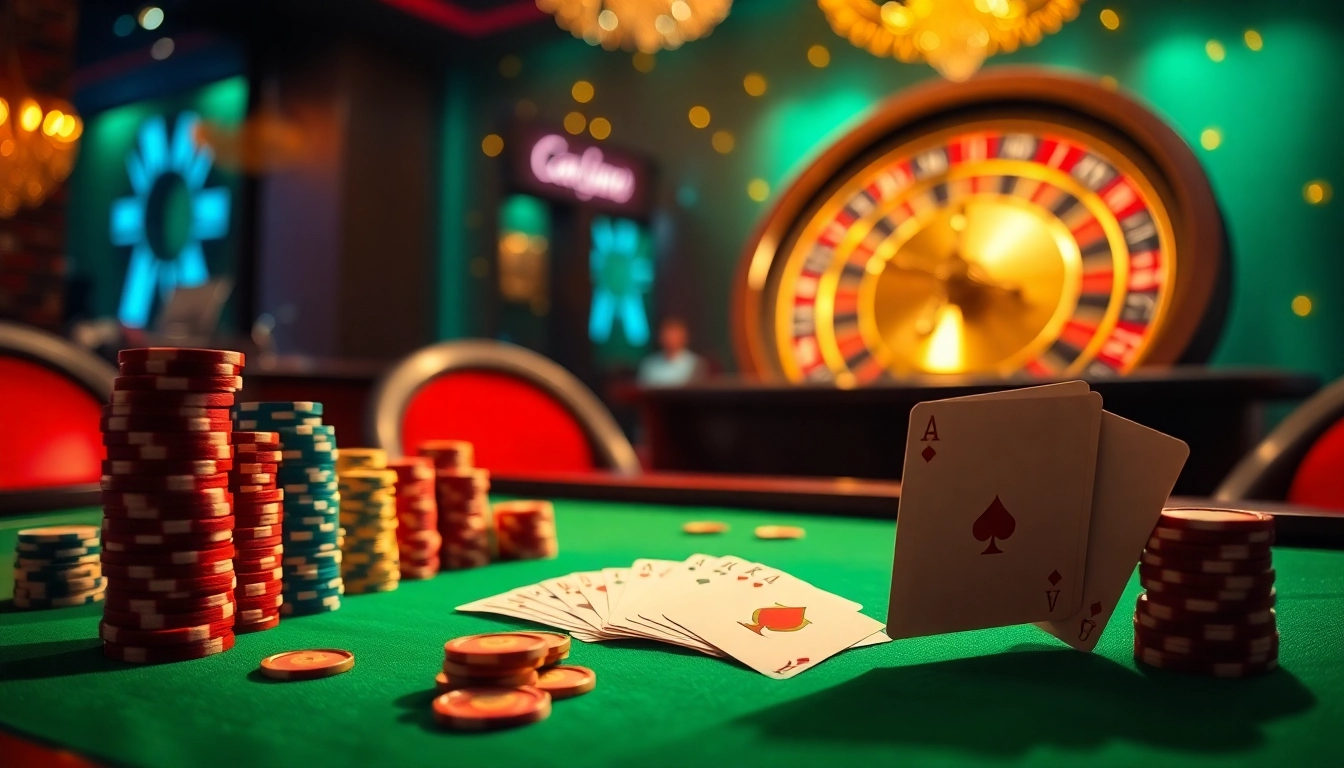 Experience the thrill of online gambling at okking com with vibrant casino tables and exciting games.