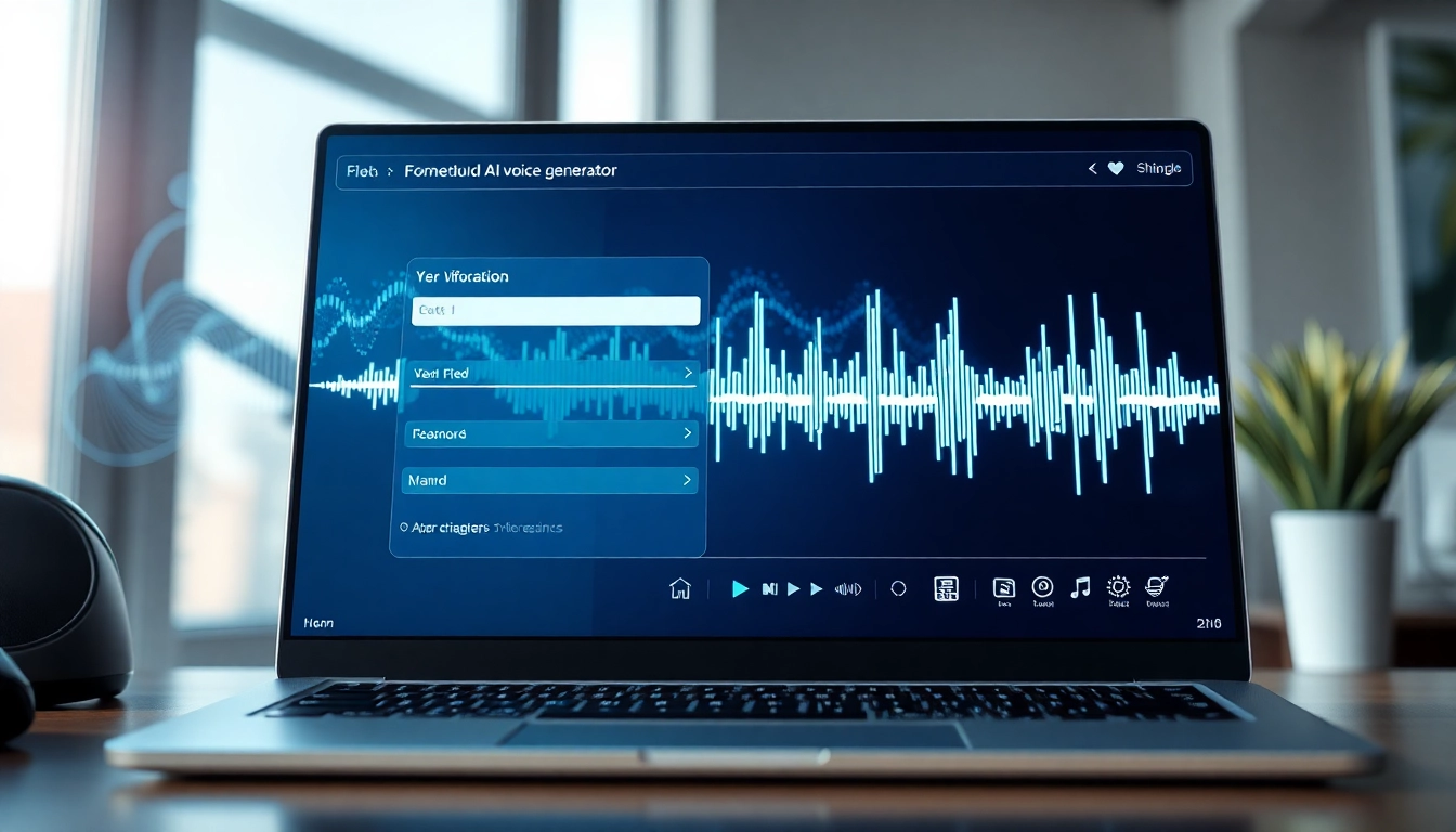 Generate engaging AI Voice content with a modern interface and audio visualizations.