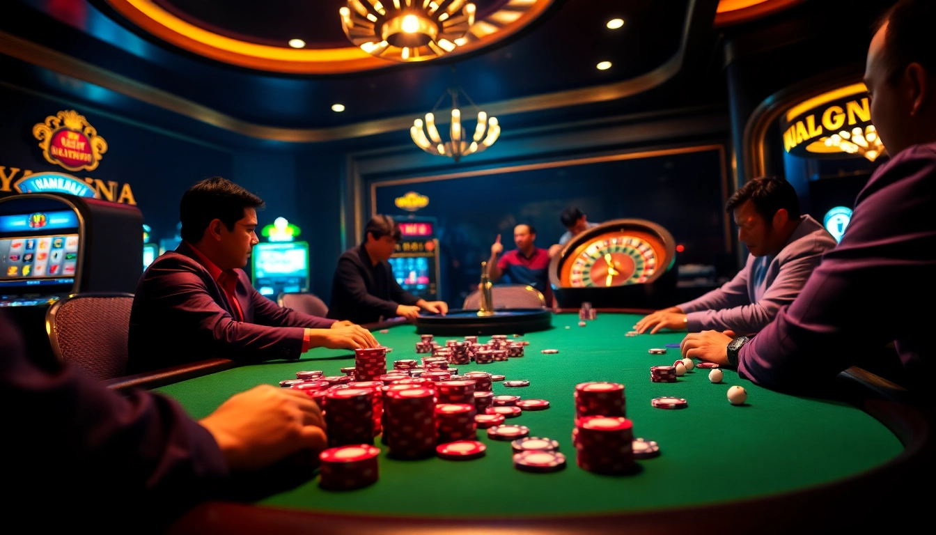 Tham gia vào sự phấn khích của cá cược ở mức cược cao với các pha poker cg79 tại bàn casino sang trọng.