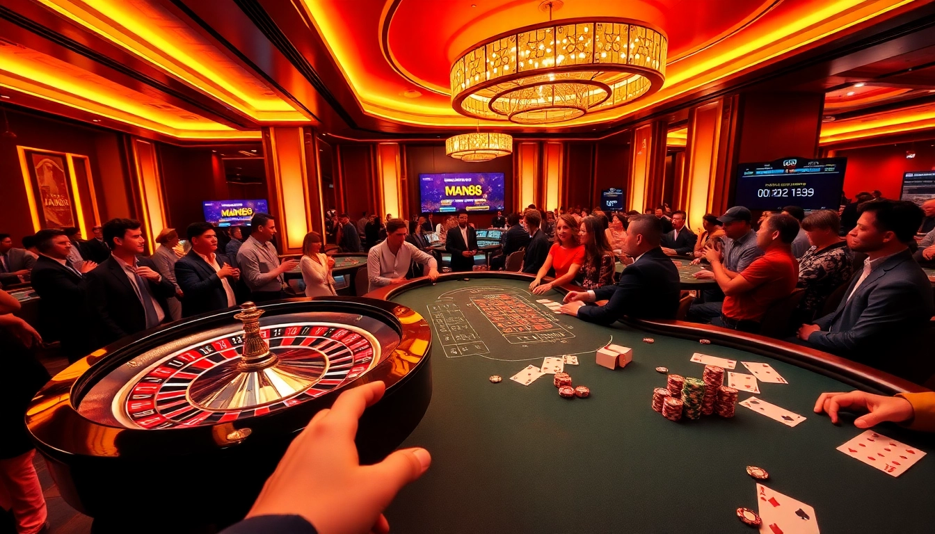 Experience the high-stakes excitement at Man88 casino with engaging gameplay and vibrant atmosphere.