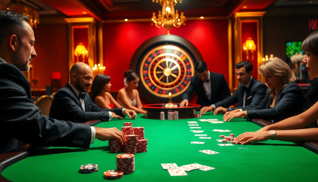 Engage in thrilling poker action at 79king's exquisite casino table, showcasing vibrant chips and cards.