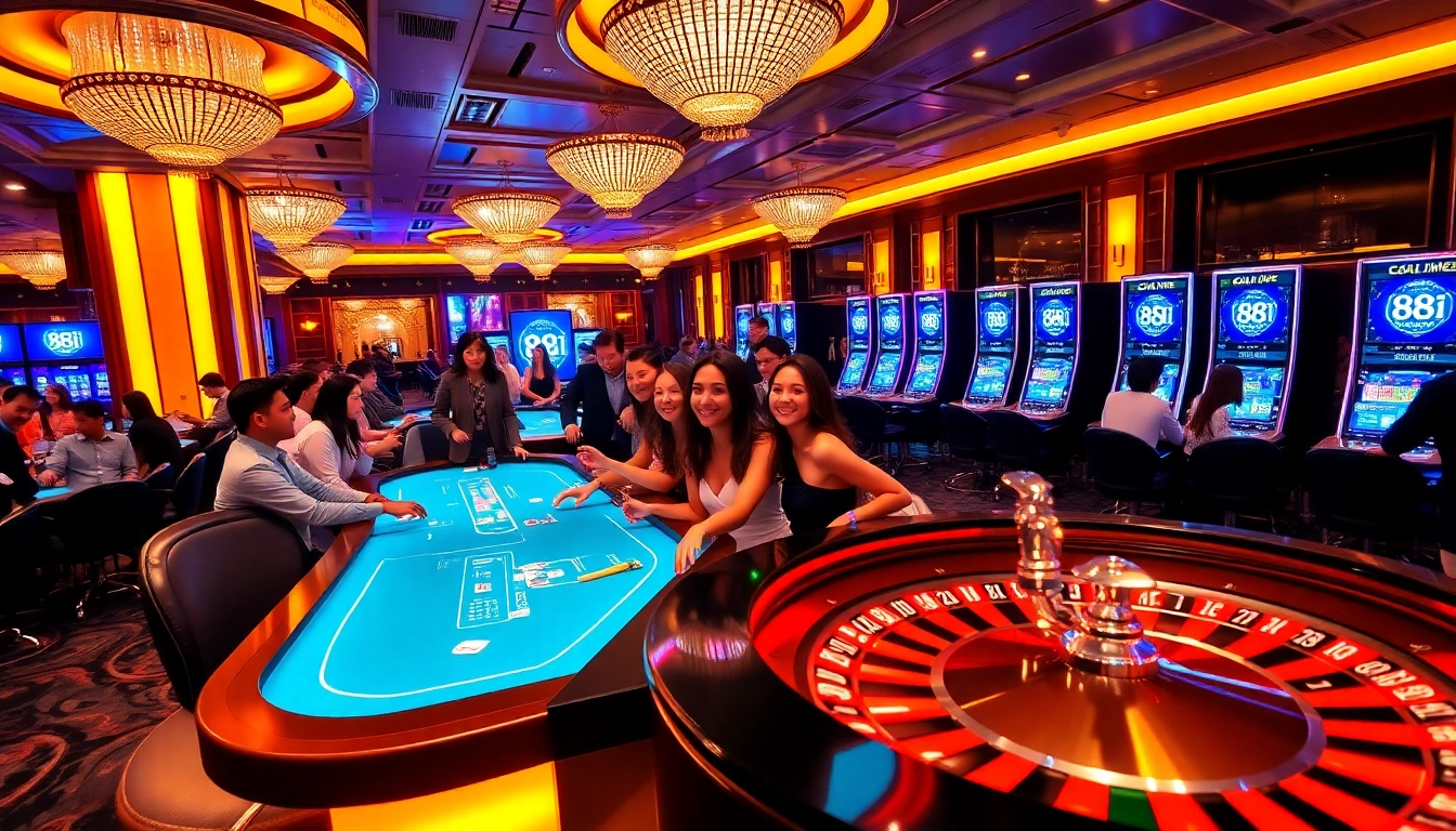Experience thrilling casino gameplay at 88i with vibrant tables and diverse players.