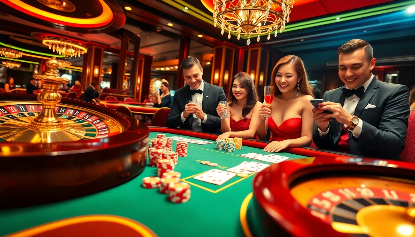 Ply thrilling games at https://789club.fast/ with glamorous poker tables and vibrant casino elements.